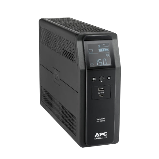 APC Back-UPS Pro 1600VA/960W Line Interactive UPS, Tower, 230V/10A Input, 8x IEC C13 Outlets, Lead Acid Battery, USB Type A + C Ports, LCD - Image 4