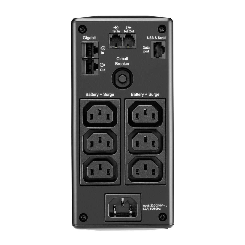 APC Back-UPS Pro 900VA/540W Line Interactive UPS, Tower, 230V/10A Input, 6x IEC C13 Outlets, Lead Acid Battery, LCD, AVR - Image 4