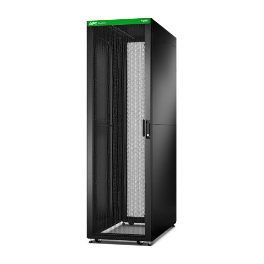 APC Easy Rack, 42U, Black, With Roof, Castors, Feet, 4 Brackets, and Side Panels, No Bottom, 1991H x 600W x 800D mm - Image 1
