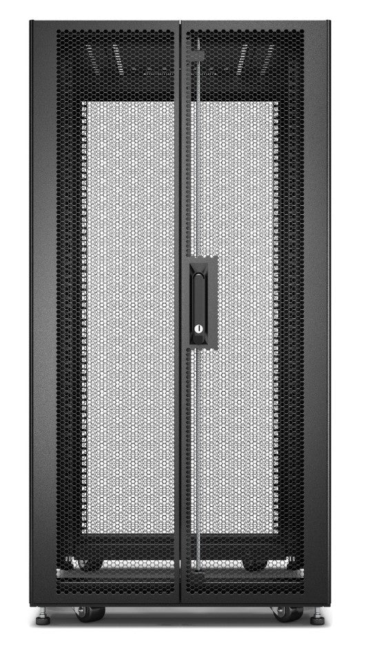 APC Easy Rack, 24U, Black, With Roof, Castors, Feet, 4 Brackets, and Side Panels, No Bottom, 1198H x 600W x 1000D mm - Image 2