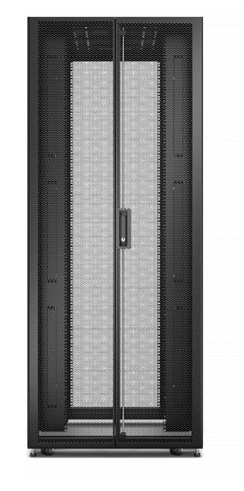 APC Easy Rack, 48U, Black, With Roof, Castors, Feet, 4 Brackets, and Side Panels, No Bottom, 2258H x 800W x 1200D mm - Image 3
