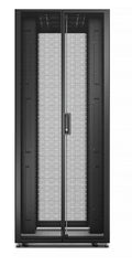 APC Easy Rack, 48U, Black, With Roof, Castors, Feet, 4 Brackets, and Side Panels, No Bottom, 2258H x 800W x 1200D mm - Image 1
