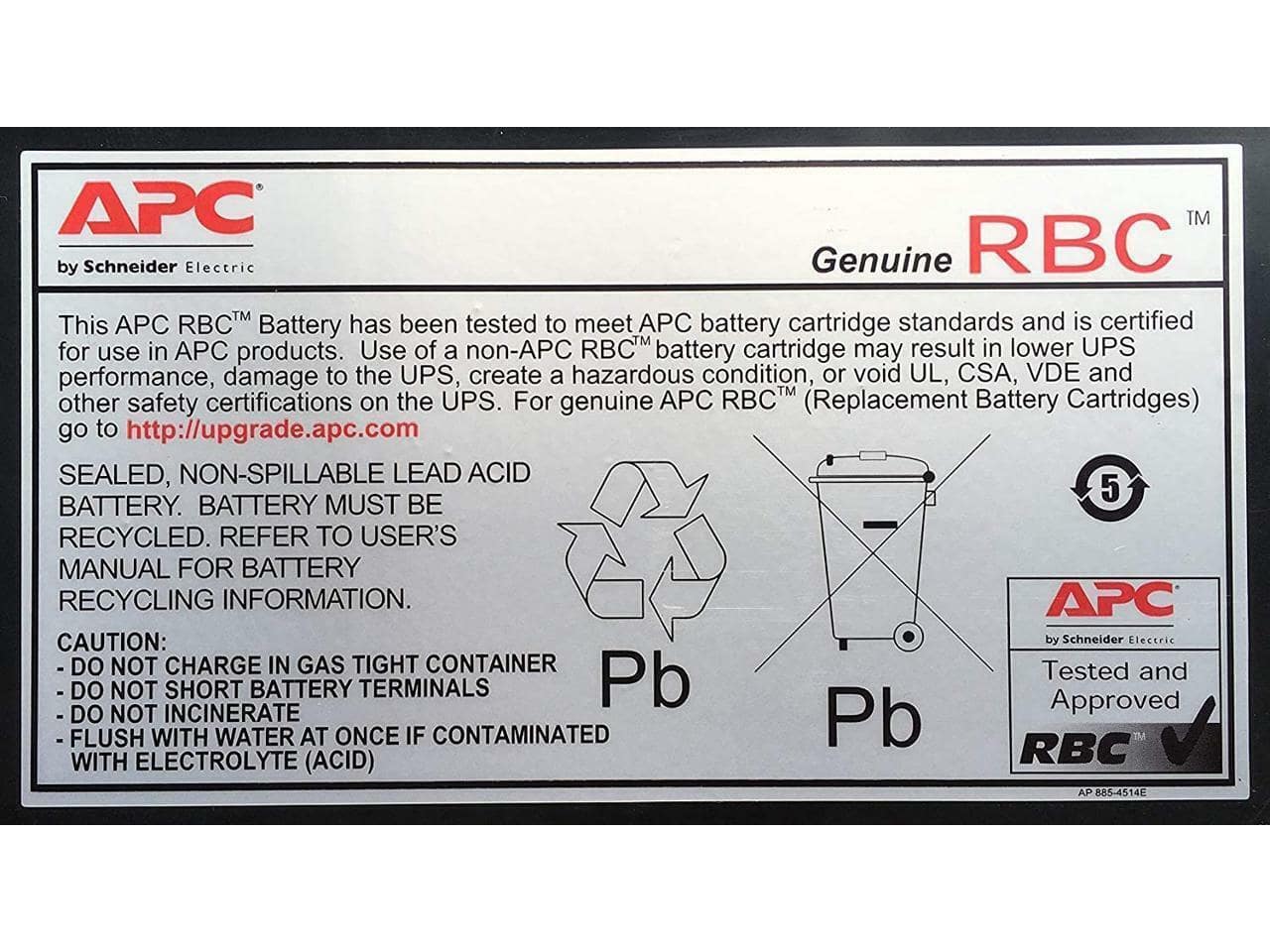 APC Replacement Battery Cartridge #17, Suitable For BE650G1, BE750G, BR700G, BE850M2, BE850G2, BX850M, BE650G, BN600, BN700MC, BN900M - Image 3