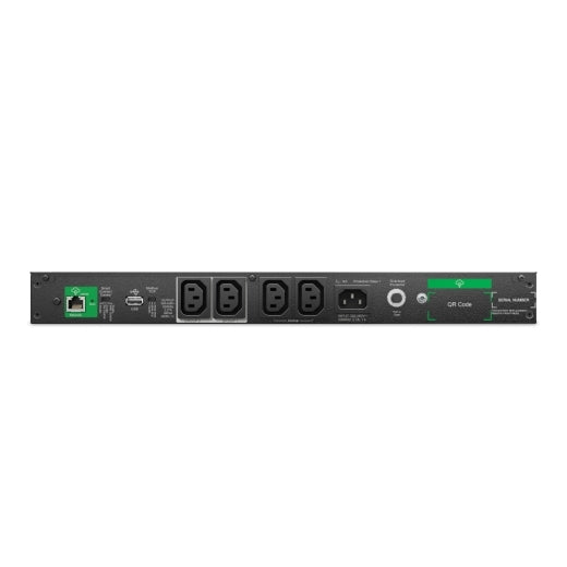 APC Smart-UPS 500VA/400W Line Interactive UPS, 1U Rackmount, 230V/10A Input, 4x IEC C13 Outlets, Li-Ion Battery, SmartConnect Port, Short Depth