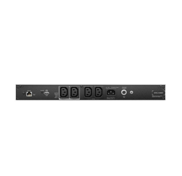 APC Smart-UPS 500VA/400W Line Interactive UPS, 1U Rackmount, 230V/10A Input, 4x IEC C13 Outlets, Li-Ion Battery, W/ Network Card, Short Depth