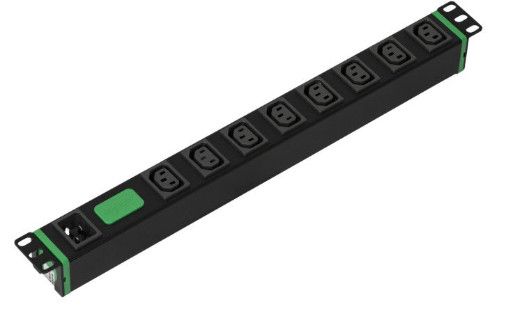 Easy Rack PDU, Basic, Horizontal, 1 Phase, 3.7kW, 230V, 16A, 8 x C13 outlets, IEC60320 C20 inlet - Image 4