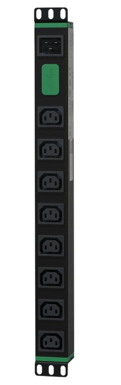 Easy Rack PDU, Basic, Horizontal, 1 Phase, 3.7kW, 230V, 16A, 8 x C13 outlets, IEC60320 C20 inlet - Image 3