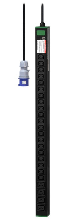 Easy Rack PDU, Basic, Vertical, 1 Phase, 3.7kW, 230V, 16A, 20 x C13 and 4 x C19 outlets, IEC60309 PLUG - Image 2