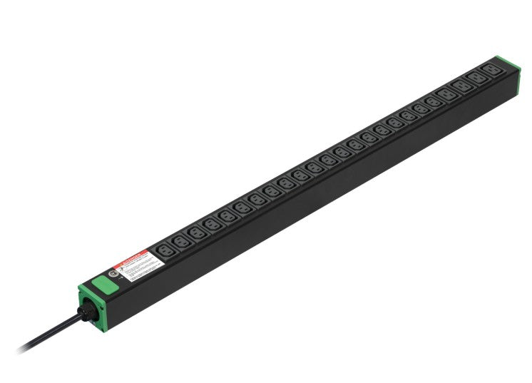 Easy Rack PDU, Basic, Vertical, 1 Phase, 3.7kW, 230V, 16A, 20 x C13 and 4 x C19 outlets, IEC60309 PLUG - Image 1