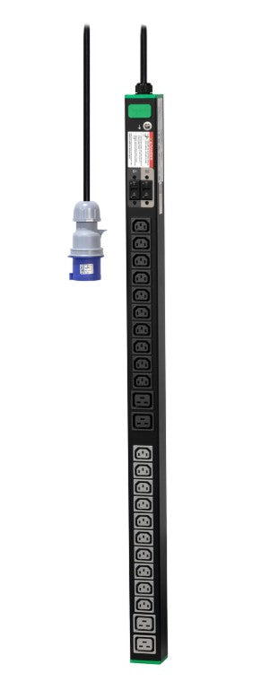Easy Rack PDU, Basic, Vertical, 1 Phase, 7.4kW, 230V, 32A, 20 x C13 and 4 x C19 outlets, IEC60309 PLUG - Image 2