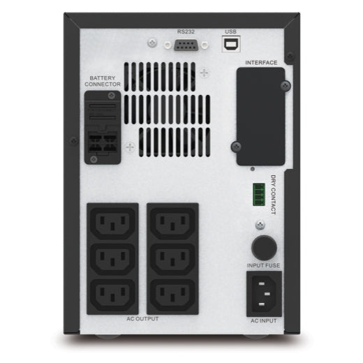 APC Easy UPS 1 Ph Line Interactive, 750VA, Tower, 230V, 6 IEC C13 outlets, AVR, Intelligent Card Slot + Dry Contact, LCD