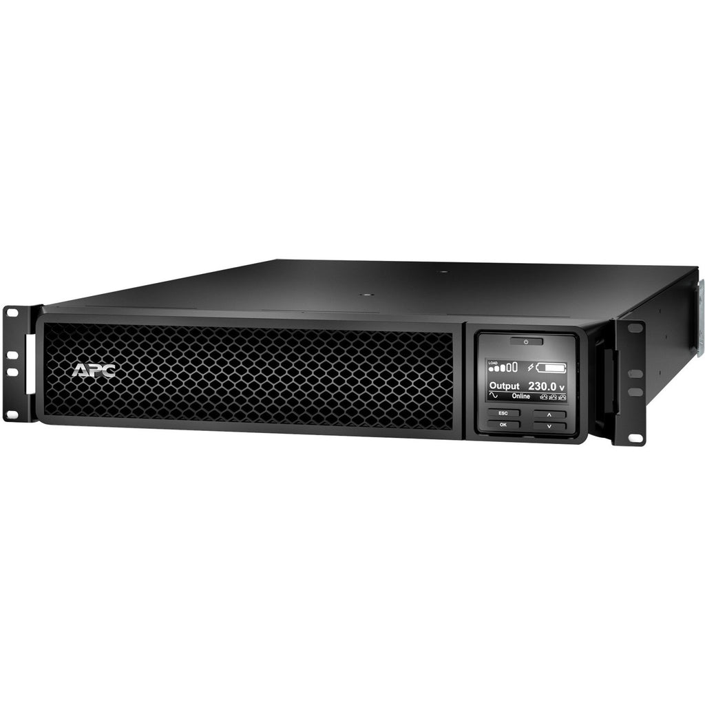 APC Smart-UPS 2200VA/1980W Online UPS, 2U Rackmount, 230V/16A Input, 2x IEC C19 & 8x IEC C13 Outlets, Lead Acid Battery, W/ Network Card, W/ Rail Kit - Image 1