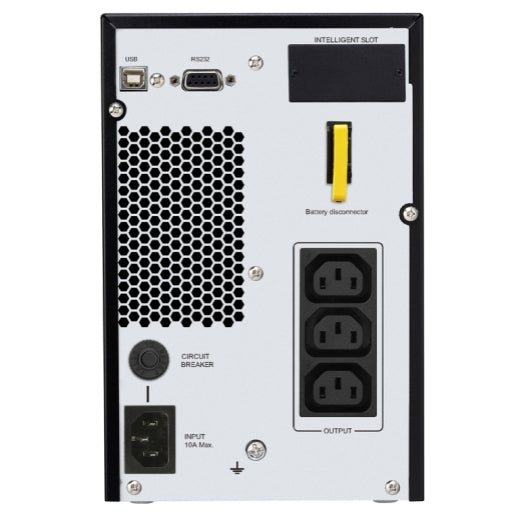 APC Easy UPS 1000VA/800W Online UPS, Tower Form Factor, 230V/10A Input, 3x IEC C13 Outlets, Lead Acid Battery - Image 2