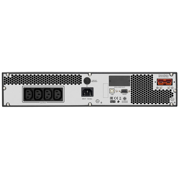 APC Easy UPS 1000VA/800W Online UPS, 4U Rackmount, 230V/10A Input, 3x IEC C13 Outlets, Lead Acid Battery, W/ Extended Battery Pack, W/ Rail Kit