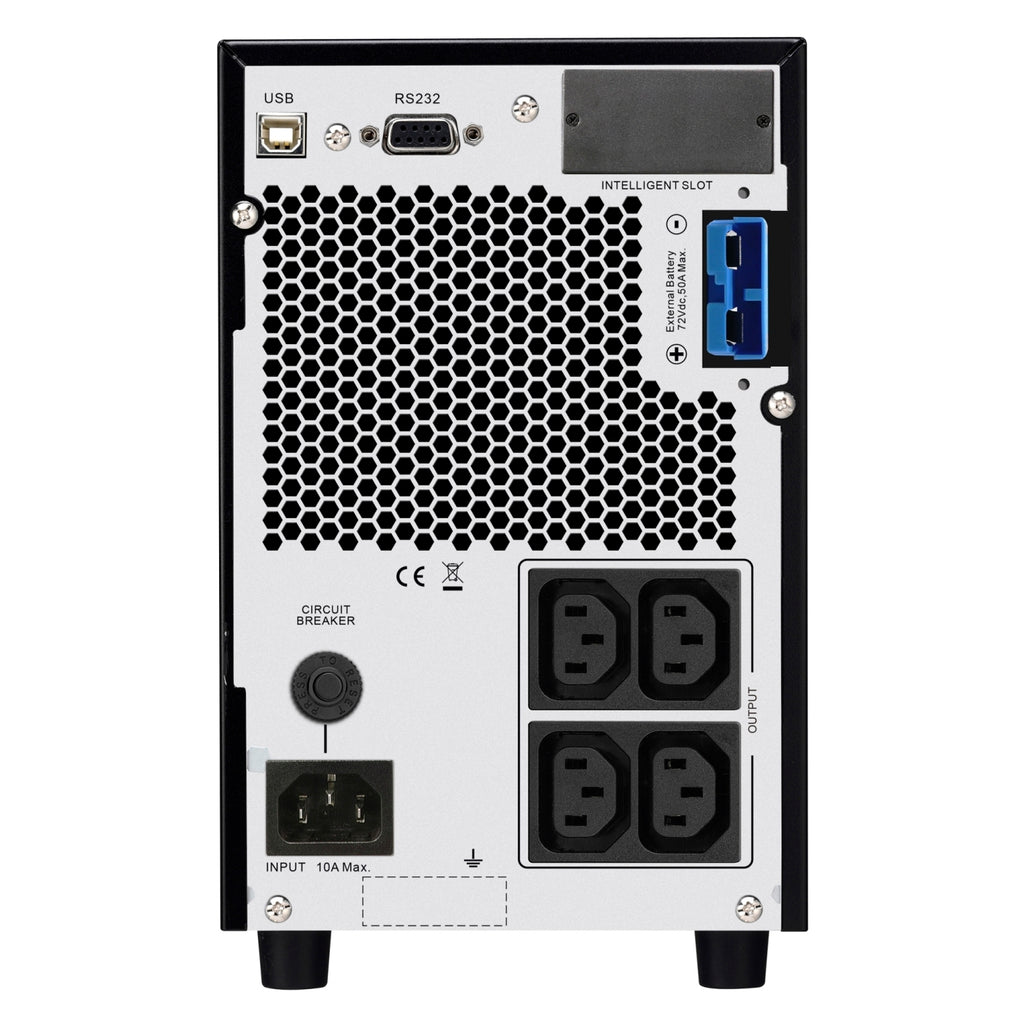 APC Easy UPS On-Line, 2000VA/1800W, Tower, 230V, 4x IEC C13 outlets, Intelligent Card Slot, LCD, Extended runtime - Image 2