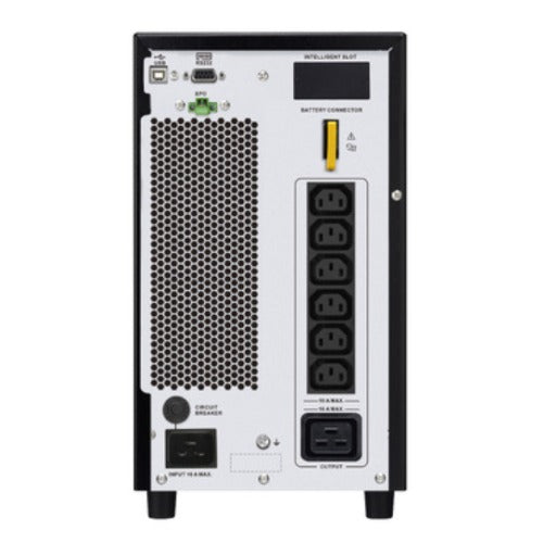 APC Easy UPS On-Line, 3kVA/2700W, Tower, 230V, 6x IEC C13 + 1x IEC C19 outlets, Intelligent Card Slot, LCD - Image 2