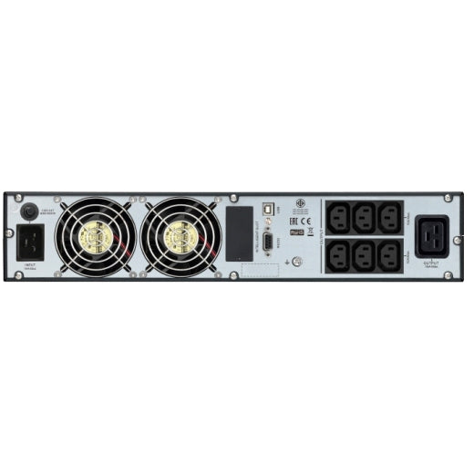 APC Easy UPS 3000VA/2400W Online UPS, 2U Rackmount, 230V/16A Input, 1x IEC C19& 6x IEC C13 Outlets, Lead Acid Battery, W/ Rail Kit - Image 3