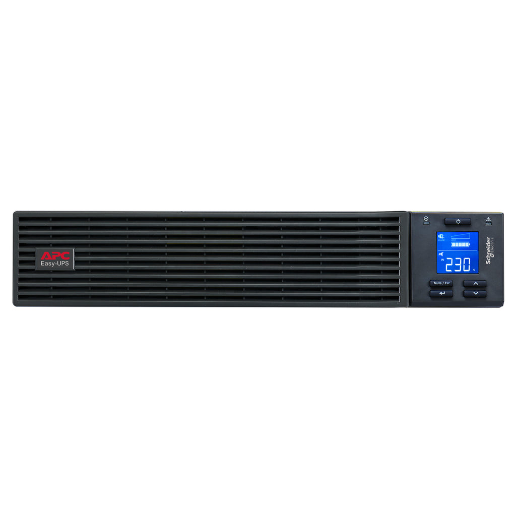 APC Easy UPS On-Line, 6kVA/6kW, Rackmount 2U, 230V, 1x Hard wire 3-wire(1P+N+E) outlet, Intelligent Slot, Extended runtime, No battery, W/O rail kit - Image 1