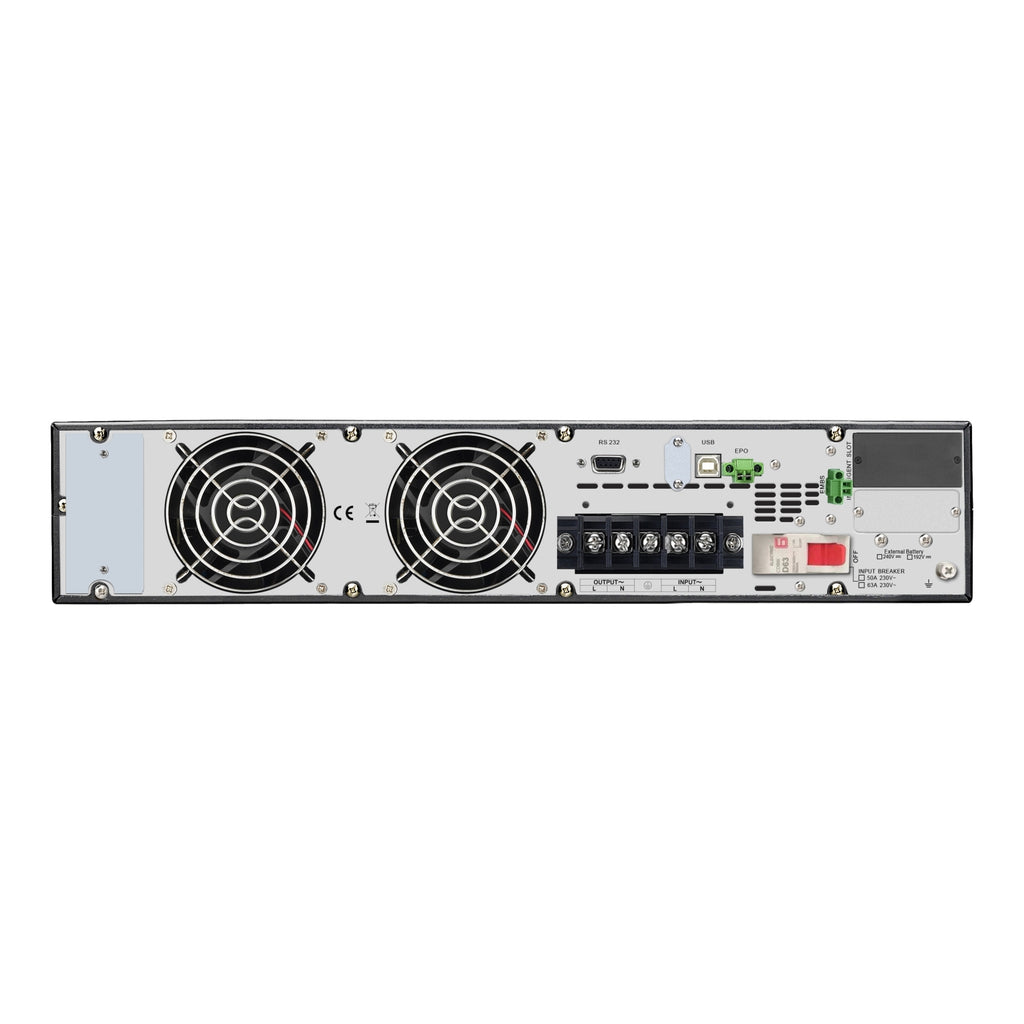 APC Easy UPS On-Line, 6kVA/6kW, Rackmount 2U, 230V, 1x Hard wire 3-wire(1P+N+E) outlet, Intelligent Slot, Extended runtime, No battery, W/O rail kit - Image 3