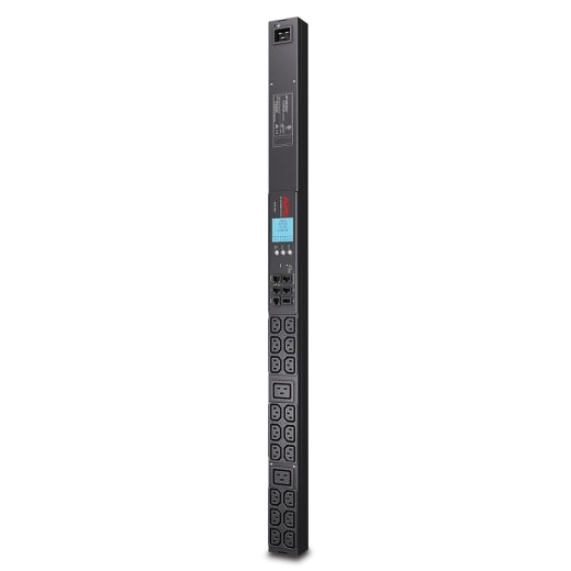 APC Netshelter Metered Rack PDU, 0U, 230V/16A Input, 2x IEC C19 & 18x IEC C13 Outlets - Image 1