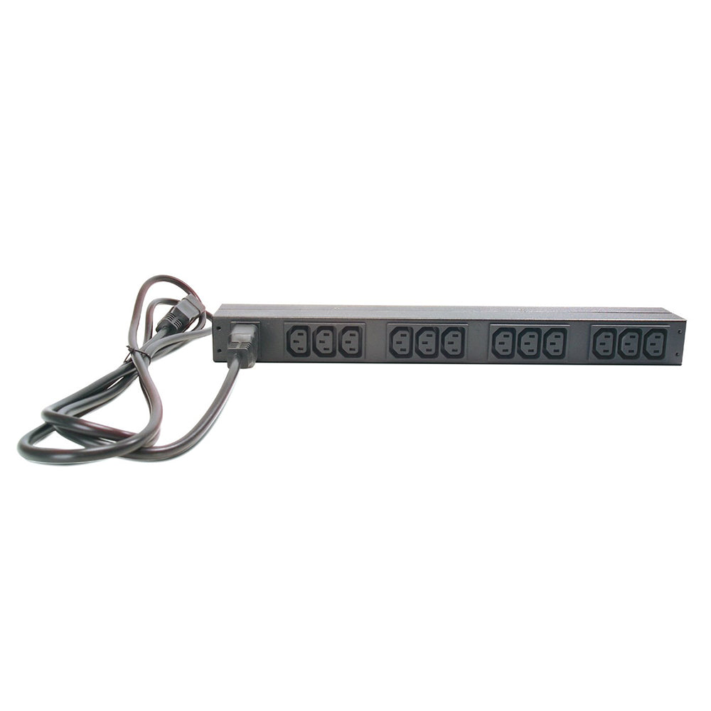 APC NetShelter Basic Rack PDU, 1U, 230V/16A Input, 12x IEC C13 Outlets - Image 1
