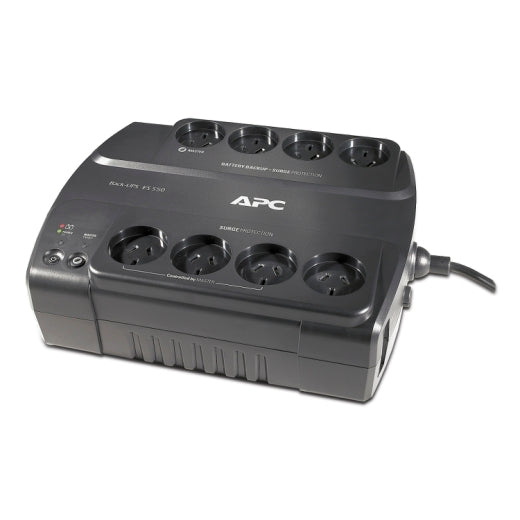 APC Back-UPS 550VA/330W Power-Saving UPS, Desk Top, 230V/10A Input, 8x Aus Outlets, Lead Acid Battery, User Replaceable Battery - Image 1
