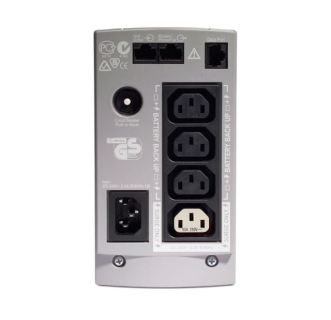 APC Back-UPS 500VA/300W Standby UPS, Tower, 230V/10A Input, 4x IEC C13 Outlets, Lead Acid Battery, User Replaceable Battery - Image 2