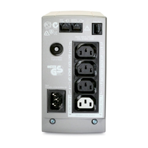 APC Back-UPS 650VA/400W Standby UPS, Tower, 230V/10A Input, 4x IEC C13 Outlets, Lead Acid Battery, User Replaceable Battery - Image 2