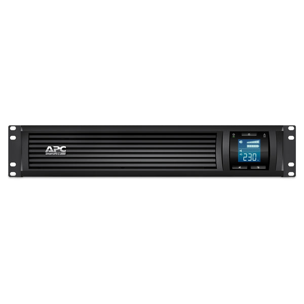 APC Smart-UPS C 2000VA/1300W Line Interactive UPS, 2U Rackmount, 230V/16A Input, 6xIEC C13 Outlets, Lead Acid Battery, Graphic LCD