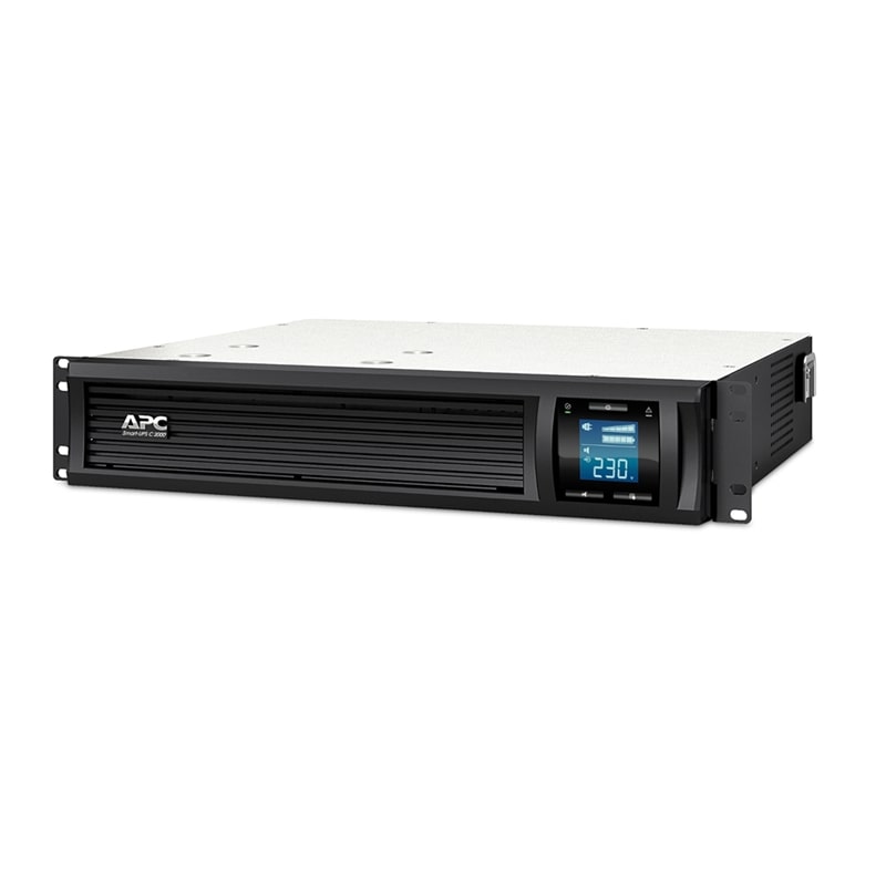 APC Smart-UPS C 2000VA/1300W Line Interactive UPS, 2U Rackmount, 230V/16A Input, 6xIEC C13 Outlets, Lead Acid Battery, Graphic LCD - Image 4