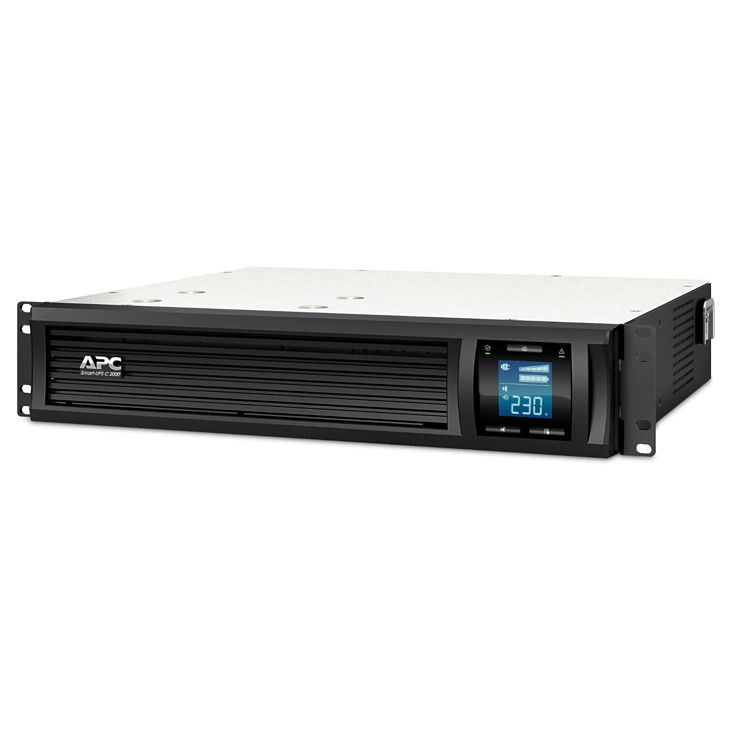 APC Smart-UPS C 2000VA/1300W Line Interactive UPS, 2U Rackmount, 230V/16A Input, 6xIEC C13 Outlets, Lead Acid Battery, Graphic LCD - Image 1
