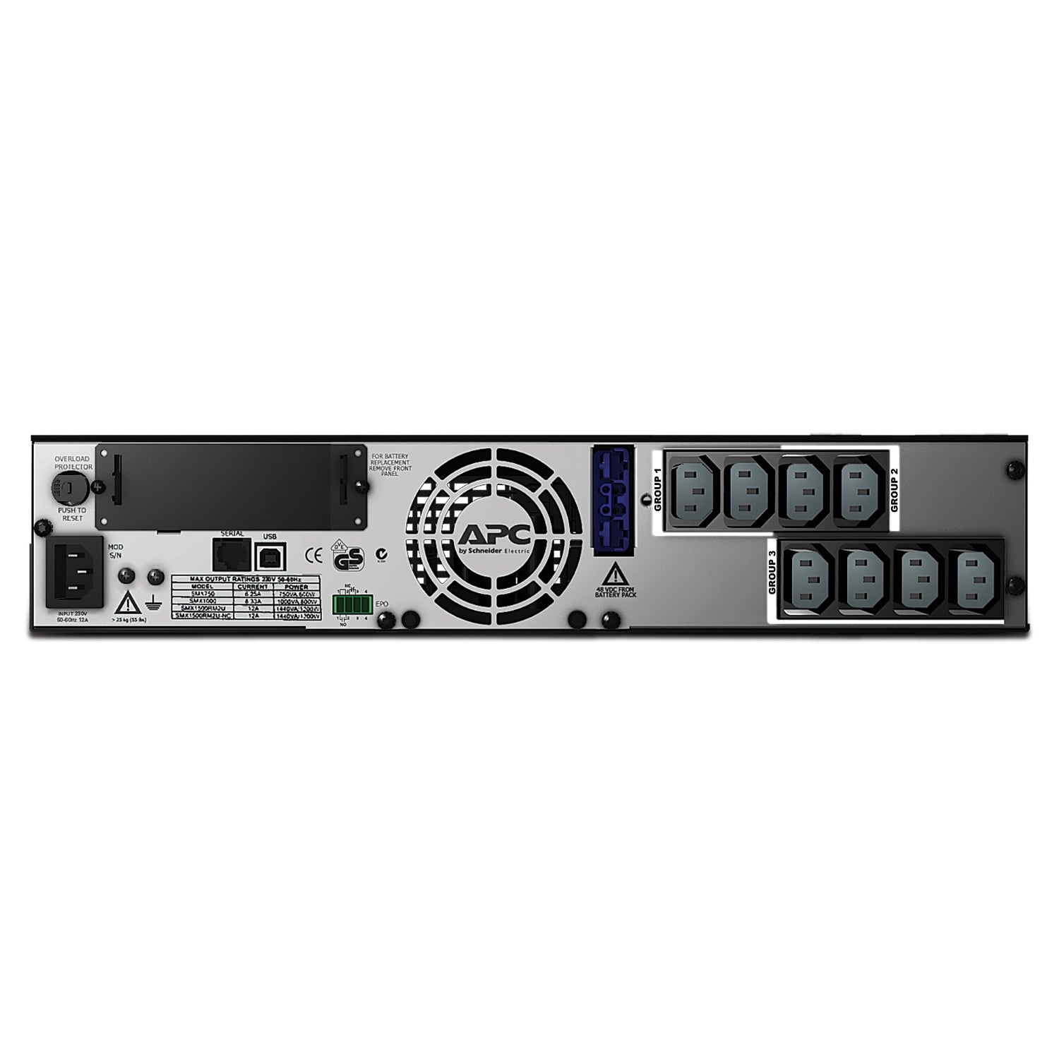 APC Smart-UPS X, Line Interactive, 1500VA, Rack/tower convertible 2U, 230V, 8x C13 IEC, SmartSlot, Extended runtime - Image 2
