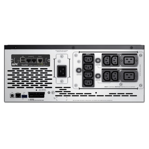 APC Smart-UPS X 3000VA/2700W Line Interactive UPS, 4U Rackmount, 230V/16A Input, 2x IEC C19 & 8x IEC C13 Outlets, Lead Acid Battery, W/ Network Card