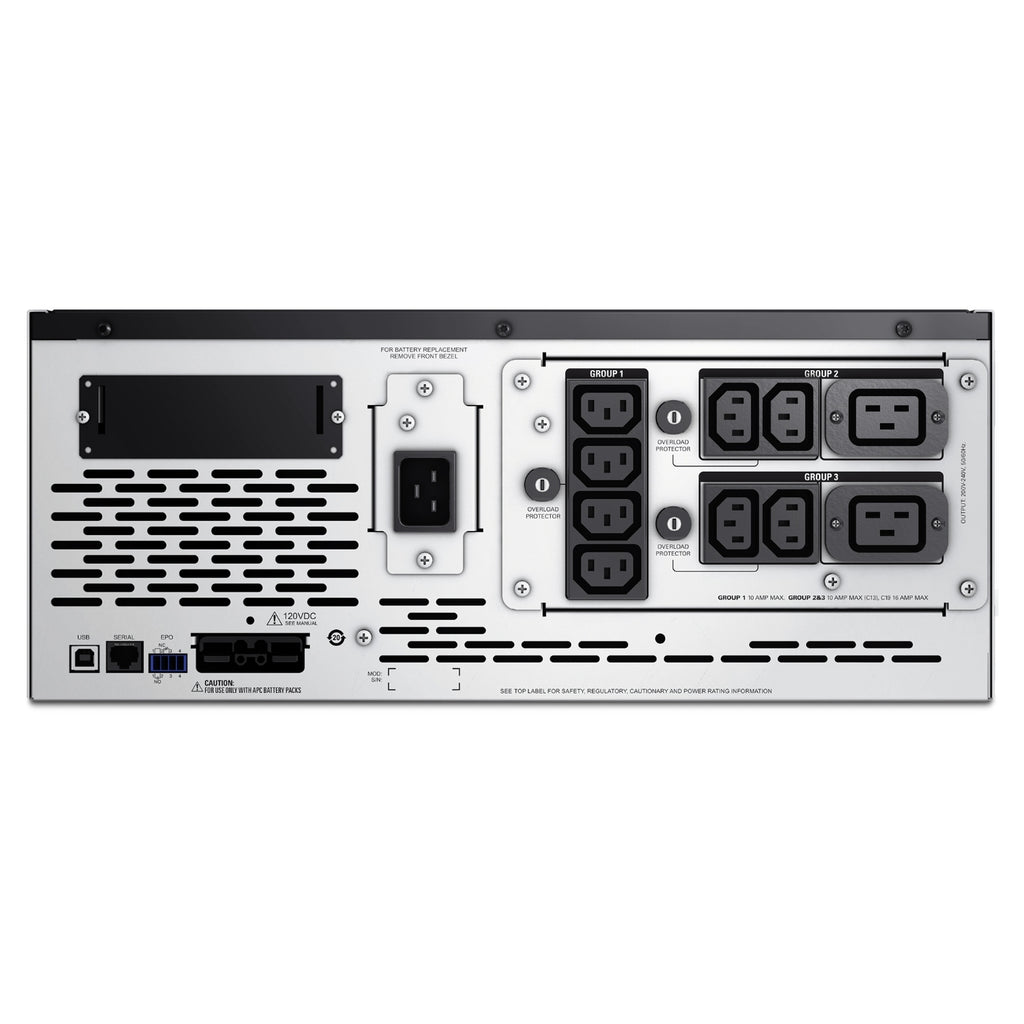APC Smart-UPS X 3000VA/2700W Line Interactive UPS, 4U Rackmount, 230V/16A Input, 2x IEC C19 & 8x IEC C13 Outlets, Lead Acid Battery - Image 2