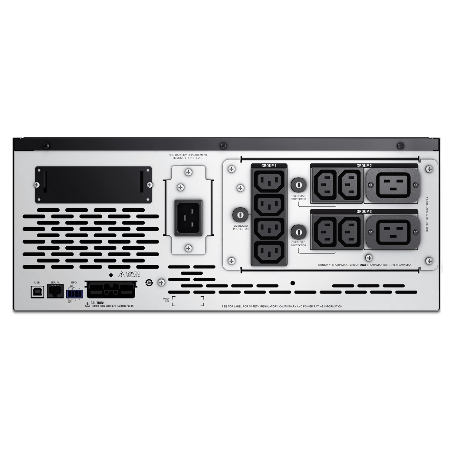 APC Smart-UPS X 3000VA/2700W Line Interactive UPS, 4U Rackmount, 230V/16A Input, 2x IEC C19 & 8x IEC C13 Outlets, Lead Acid Battery - Image 2