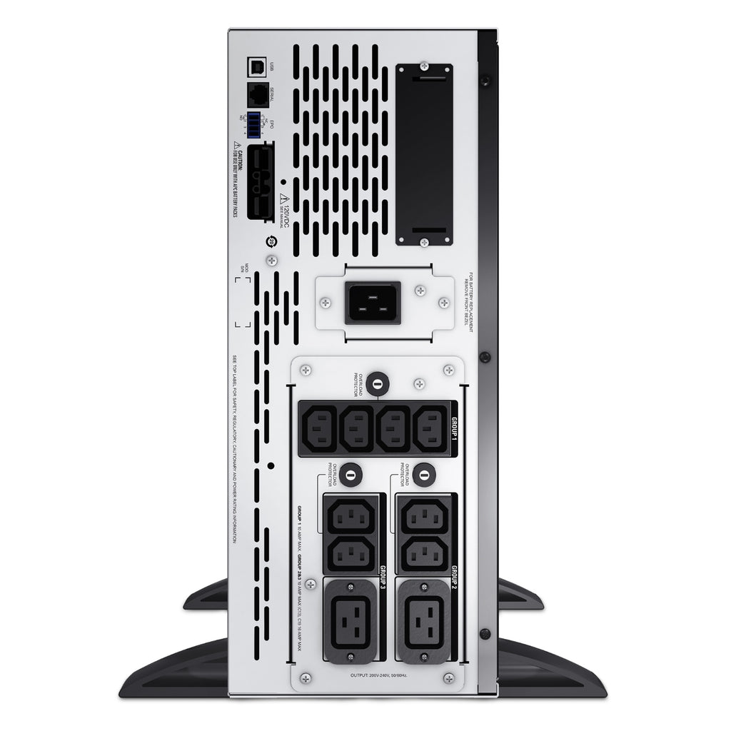 APC Smart-UPS X 3000VA/2700W Line Interactive UPS, 4U Rackmount, 230V/16A Input, 2x IEC C19 & 8x IEC C13 Outlets, Lead Acid Battery - Image 4
