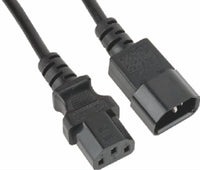 Astrotek Power Extension Cable 2m - Male to Female IEC C13 to C14 Monitor to PC or PC/UPS to Devices - Image 1