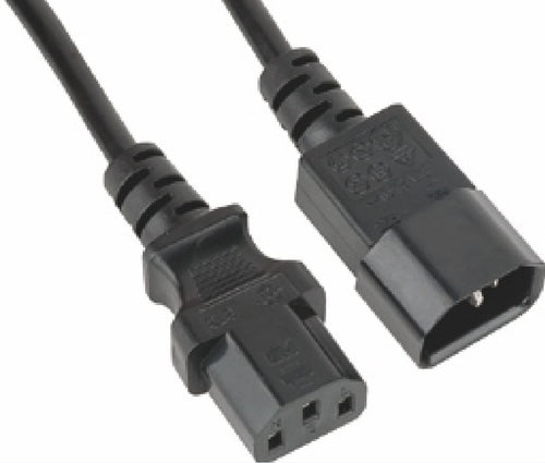 Astrotek Power Extension Cable 2m - Male to Female IEC C13 to C14 Monitor to PC or PC/UPS to Devices - Image 1