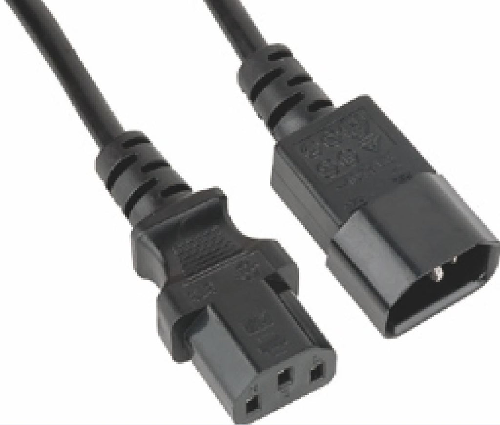 Astrotek Power Extension Cable 2m - Male to Female IEC C13 to C14 Monitor to PC or PC/UPS to Devices - Image 2
