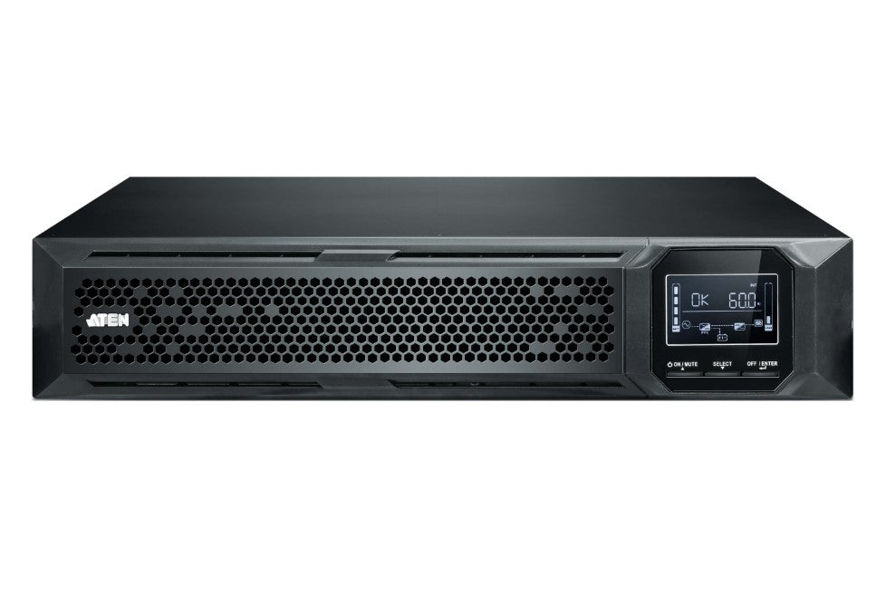 Aten 2000VA/2000W Professional Online UPS with USB/DB9 connection, 8 IEC C13 outlets, optional SNMP support, EPO and RJ port surge protection - Image 2