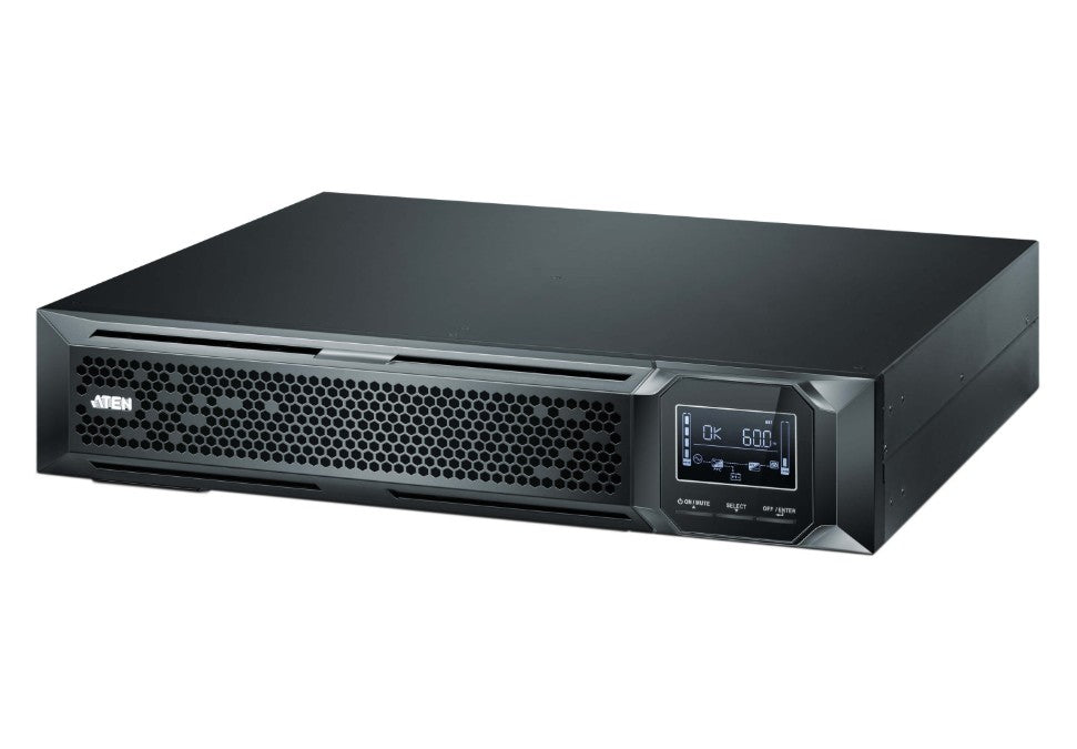 Aten 2000VA/2000W Professional Online UPS with USB/DB9 connection, 8 IEC C13 outlets, optional SNMP support, EPO and RJ port surge protection - Image 1