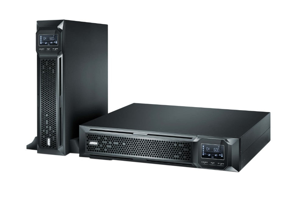 Aten 2000VA/2000W Professional Online UPS with USB/DB9 connection, 8 IEC C13 outlets, optional SNMP support, EPO and RJ port surge protection - Image 4