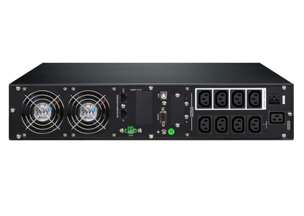 Aten 3000VA/3000W Professional Online UPS  with USB/DB9 connection, 8x C13 outlets and 1x C19 outlet, optional SNMP, EPO and RJ port surge protection