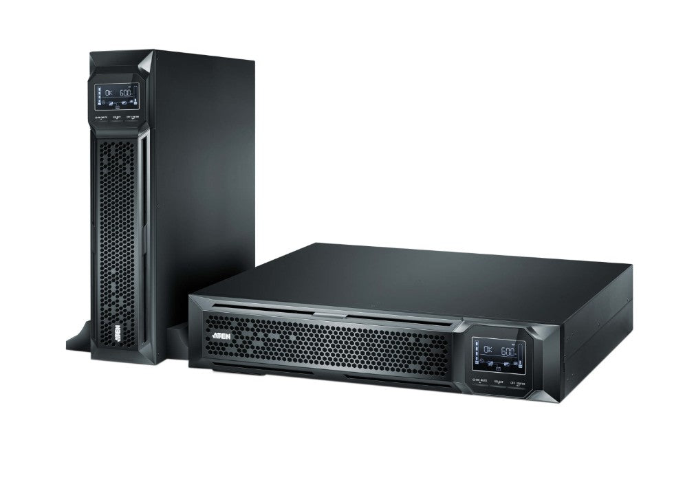 Aten 3000VA/3000W Professional Online UPS  with USB/DB9 connection, 8x C13 outlets and 1x C19 outlet, optional SNMP, EPO and RJ port surge protection - Image 3