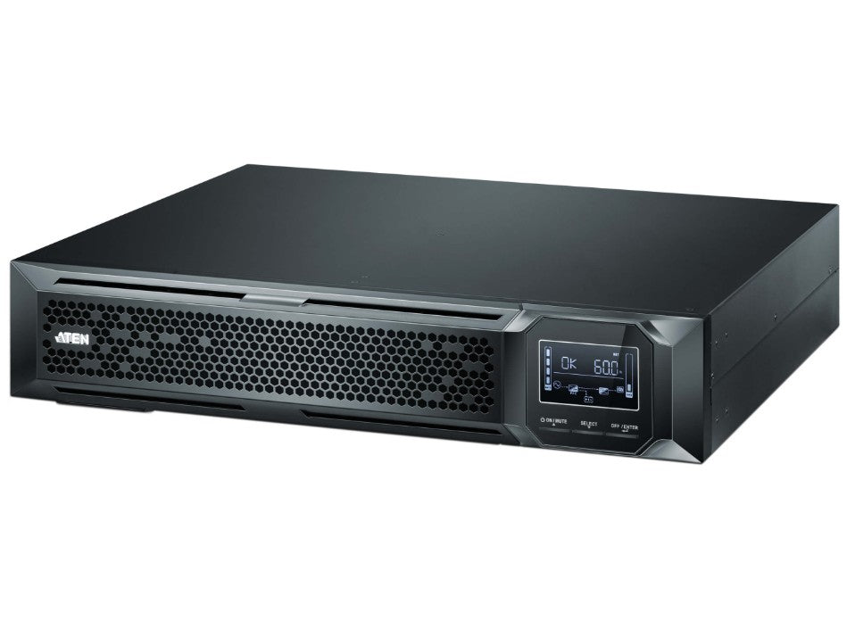 Aten 3000VA/3000W Professional Online UPS  with USB/DB9 connection, 8x C13 outlets and 1x C19 outlet, optional SNMP, EPO and RJ port surge protection - Image 4