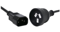 PowerShield IEC C14 10A to AUS 3 Pin 10A socket adaptor, 10A input/output, compact and durable design for reliable connections - Image 2