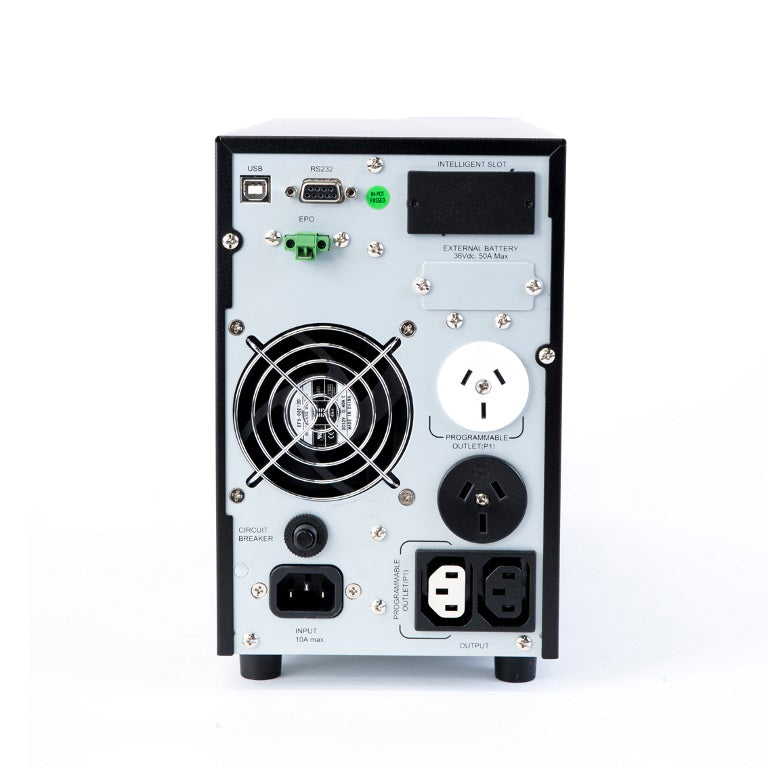 PowerShield Centurion Tower UPS 1000VA/900W, 10A input, 2 AUS sockets, 10A, C13 x 2, 2-year warranty - Image 2