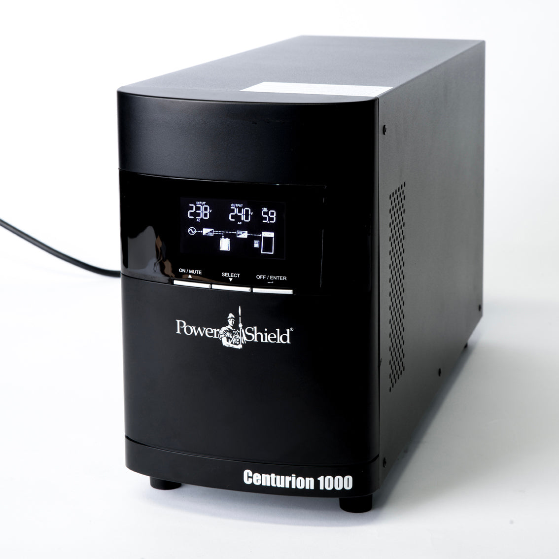 PowerShield Centurion Tower UPS 1000VA/900W, 10A input, 2 AUS sockets, 10A, C13 x 2, 2-year warranty - Image 1