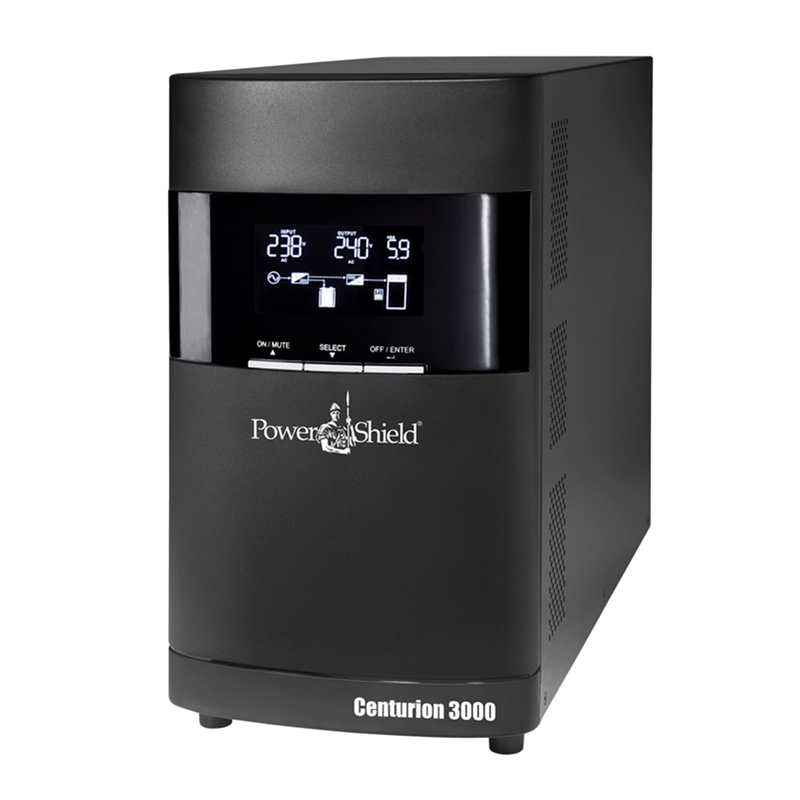 PowerShield Centurion Tower UPS 3000VA/2700W, 15A input, 4 AUS sockets, 15A, C19 x 1, 2-year warranty - Image 3
