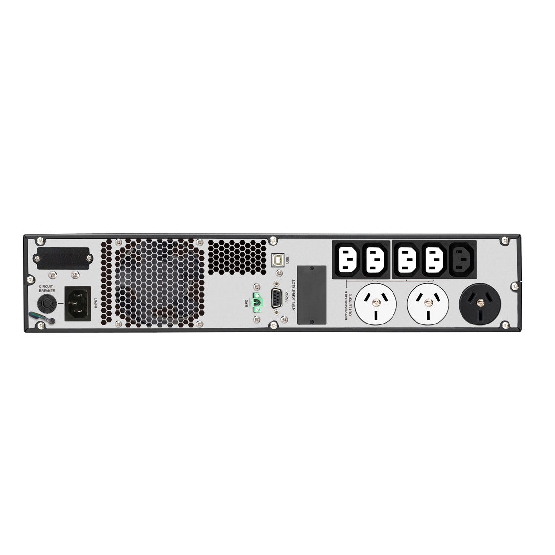 PowerShield Commander RT 2000VA/1800W, 10A input, hot-swappable batteries, 3 AUS sockets, 10A, C13 x 5, 2-year warranty - Image 2
